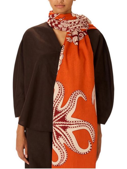 sciarpa donna vague 100x190 arancio Inoui Editions | SCARF100-VAGUEVAGUE